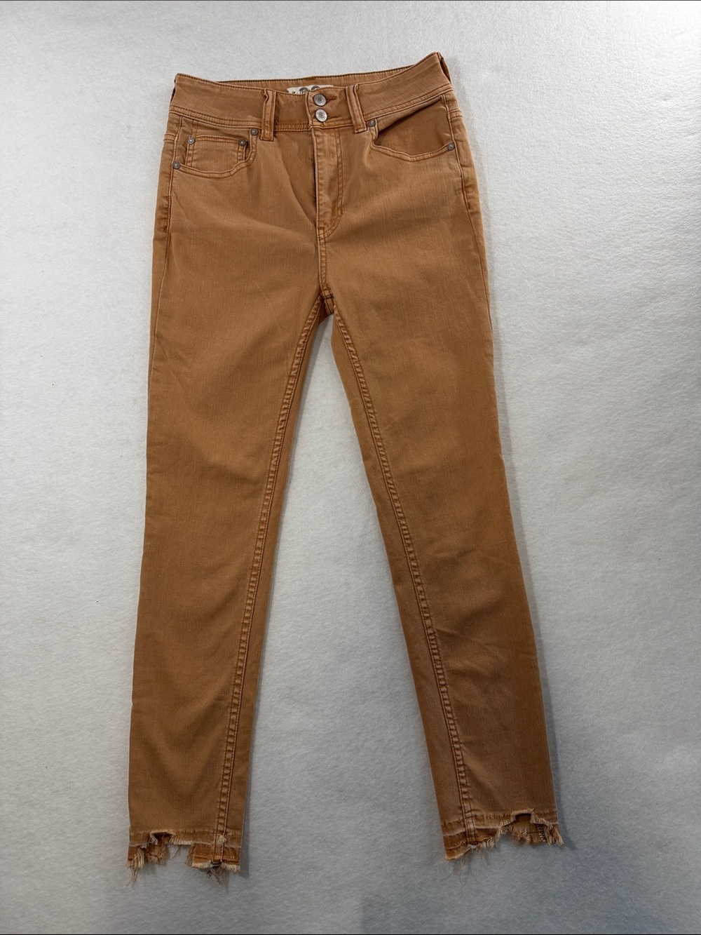 We The Free High-Rise Skinny Jeans in Caramel Brown